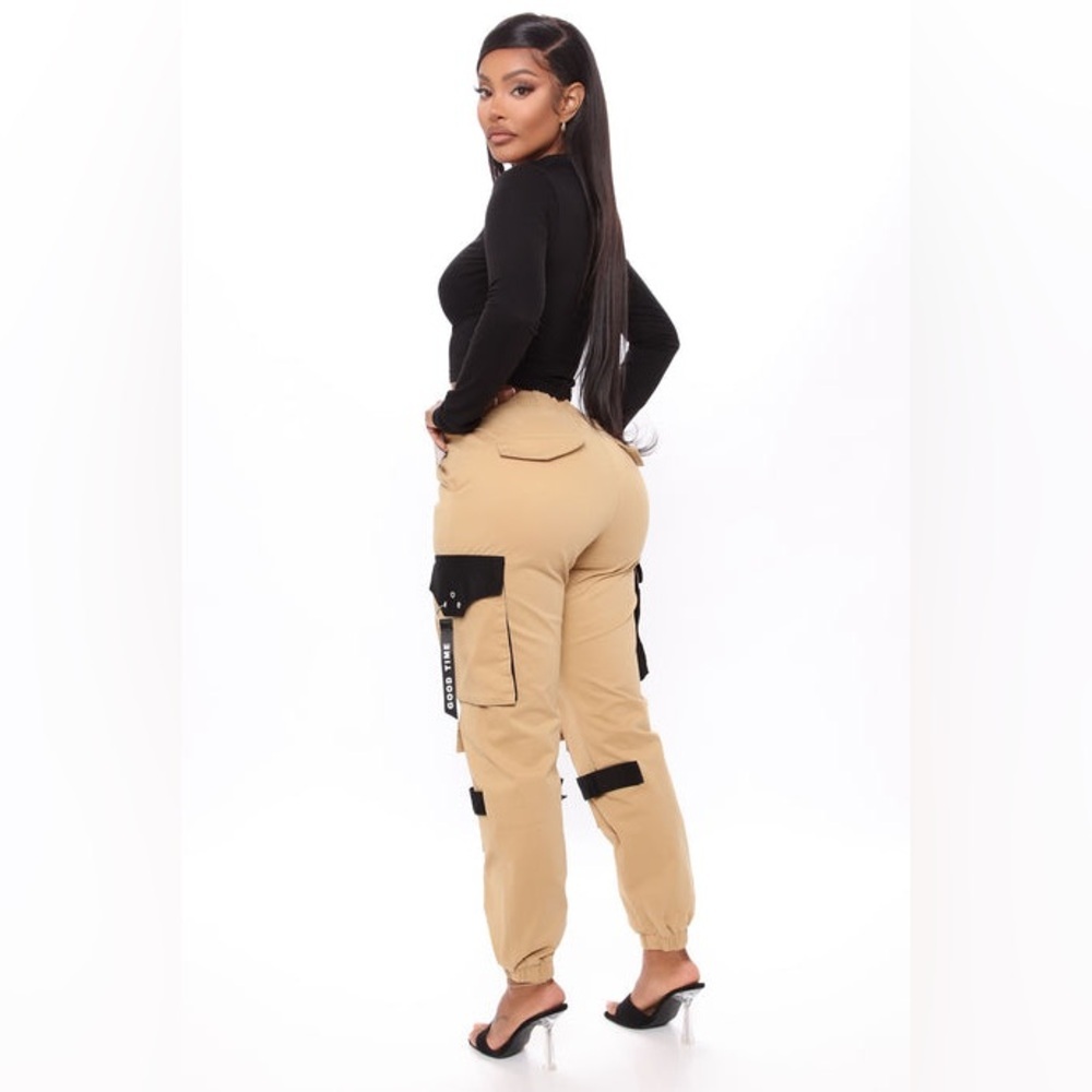 Can't Get With You Cargo Pant - Khaki/combo - Picture 2 of 8